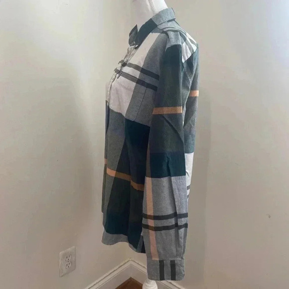 Barbour Mens Tartan 7 Tailored Plaid Long-sleeve Shirt Size m - Picture 3 of 7